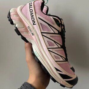Salomon Pink and Black Winter Boots